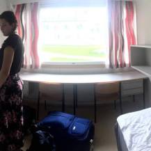 Jackie and I's room at Karkku (the day we left)