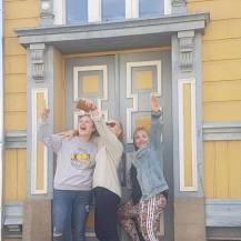 In Rauma with my host sisters:)