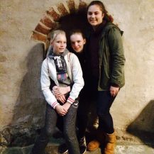 My host sisters and I in the Turku Cathedral