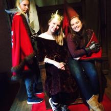 My host sisters and I dressed up in the Turku Castle