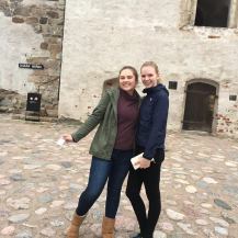 Annika and I in front of the castle