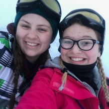 When Kyla and I went snowboarding and ate the ground all day